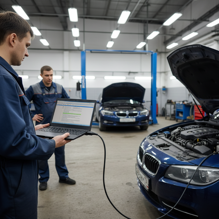 Компьютерная диагностика автомобиля — VAG-сканер в работе