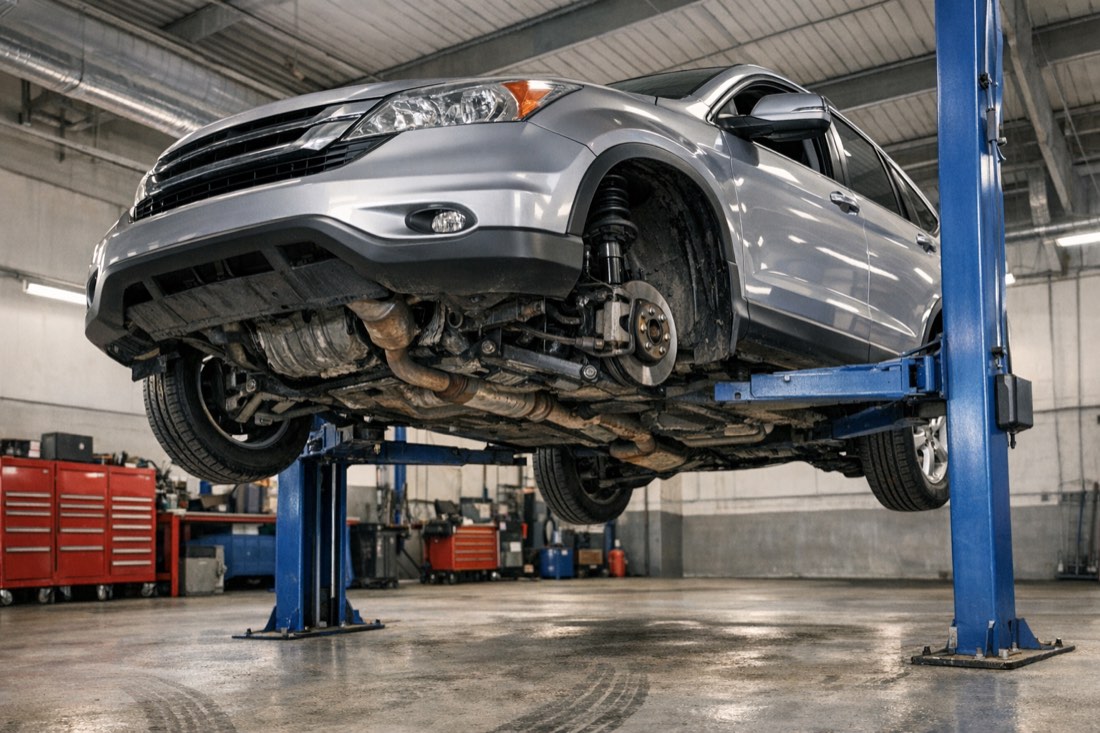 Honda на подъёмнике — Авто-Сервис 52, Нижний Новгород