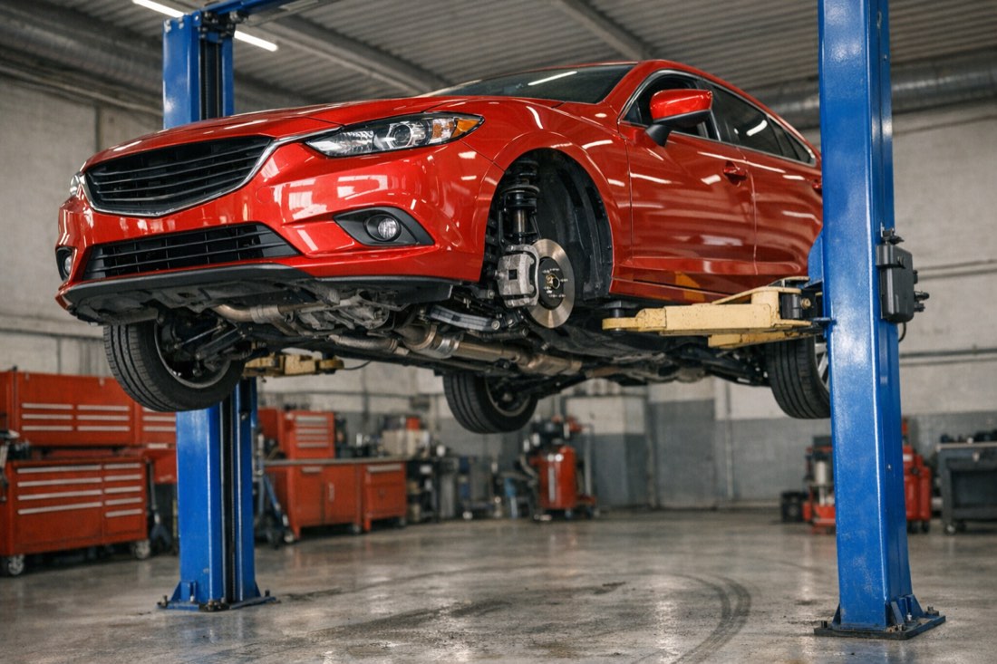 Mazda на подъёмнике — Авто-Сервис 52, Нижний Новгород