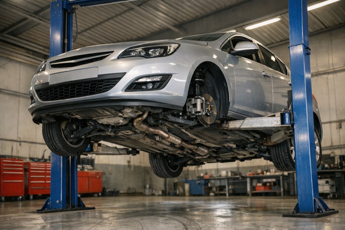 Opel на подъёмнике — Авто-Сервис 52, Нижний Новгород