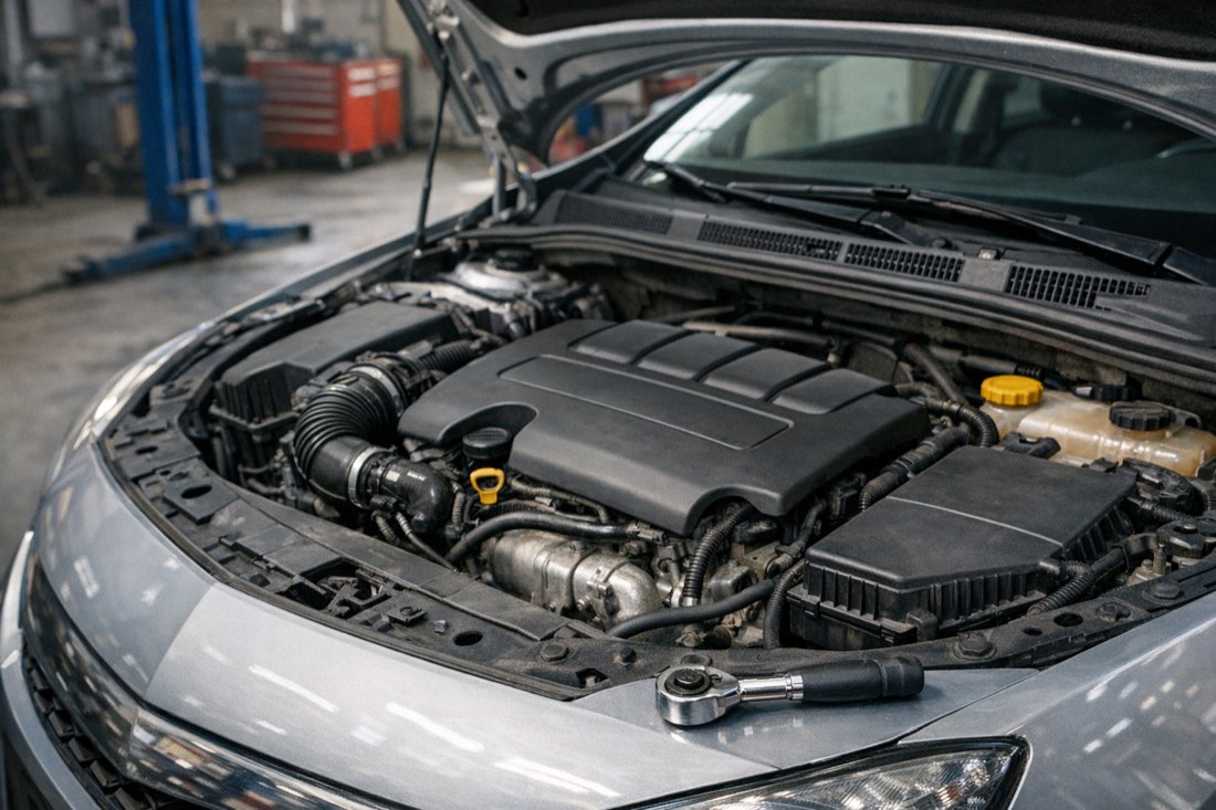 Подкапотное пространство Opel — обслуживание в сервисе